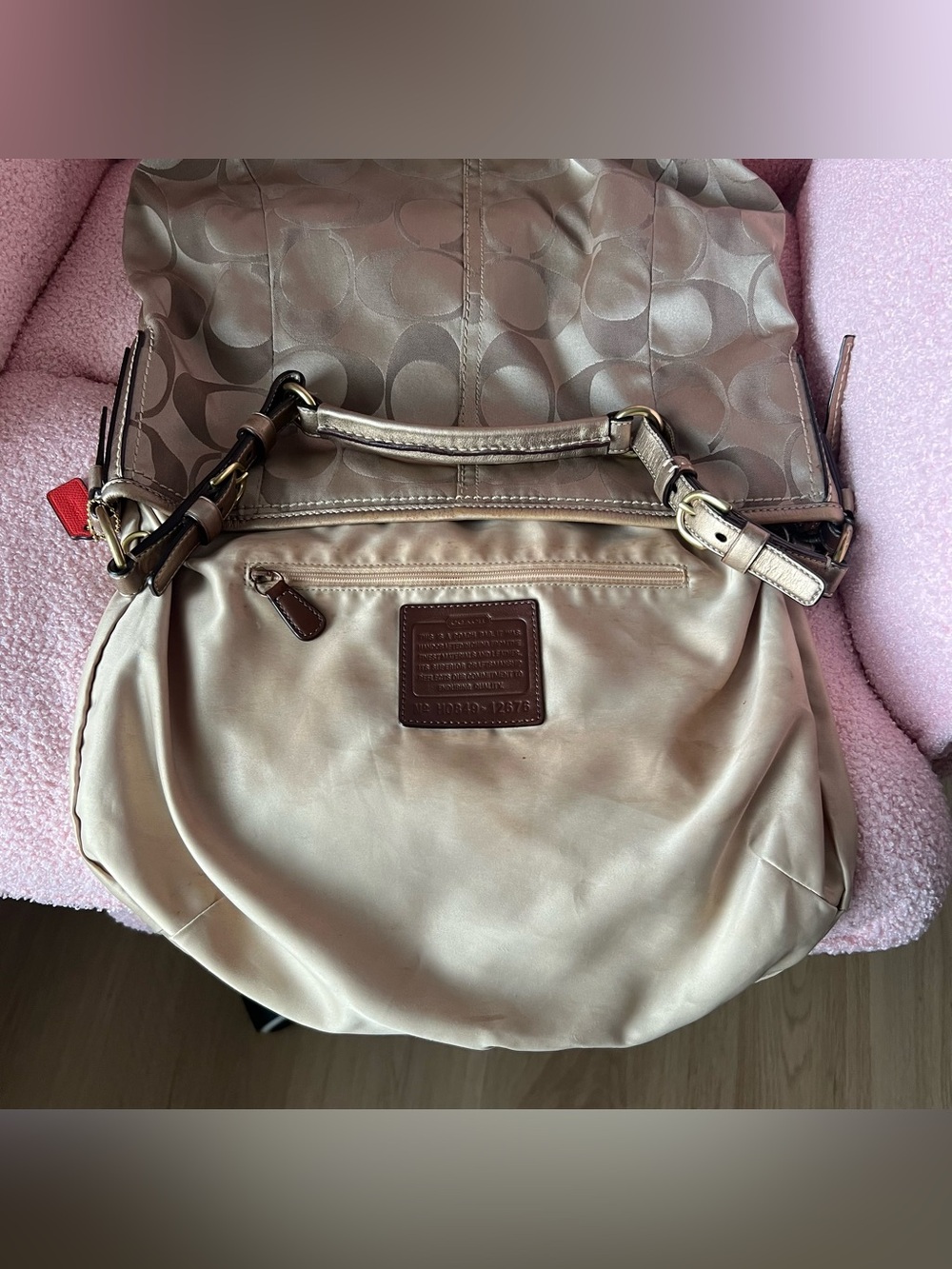 Vintage Coach Large Signature Hobo Bag - Picture 6 of 8